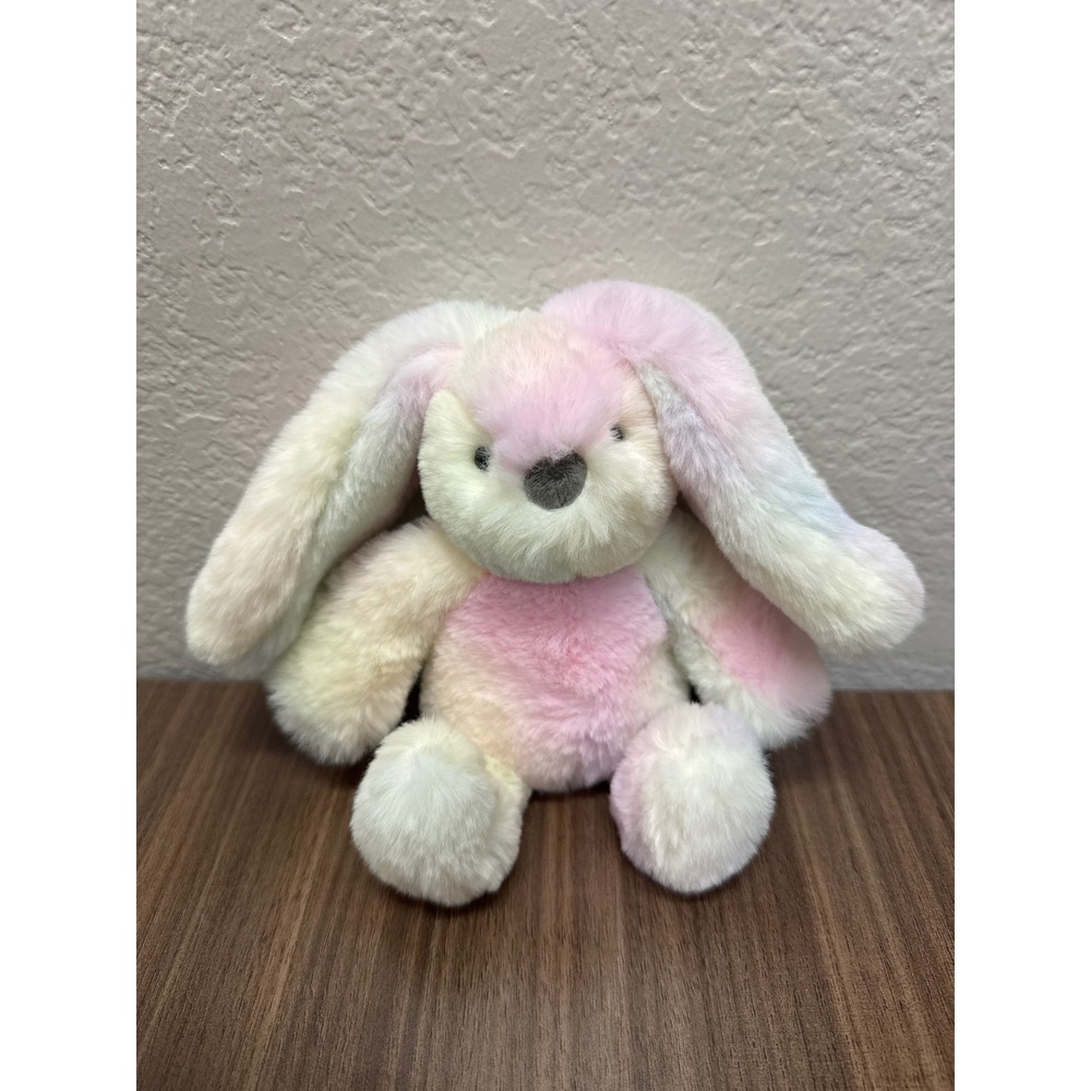 Mon Ami Pastel Rainbow Bunny Plush Stuffed Animal Floppy Ear Easter Gift Toy 12